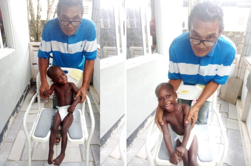 Hulpvraag om badstoel – Stichting Corantijn