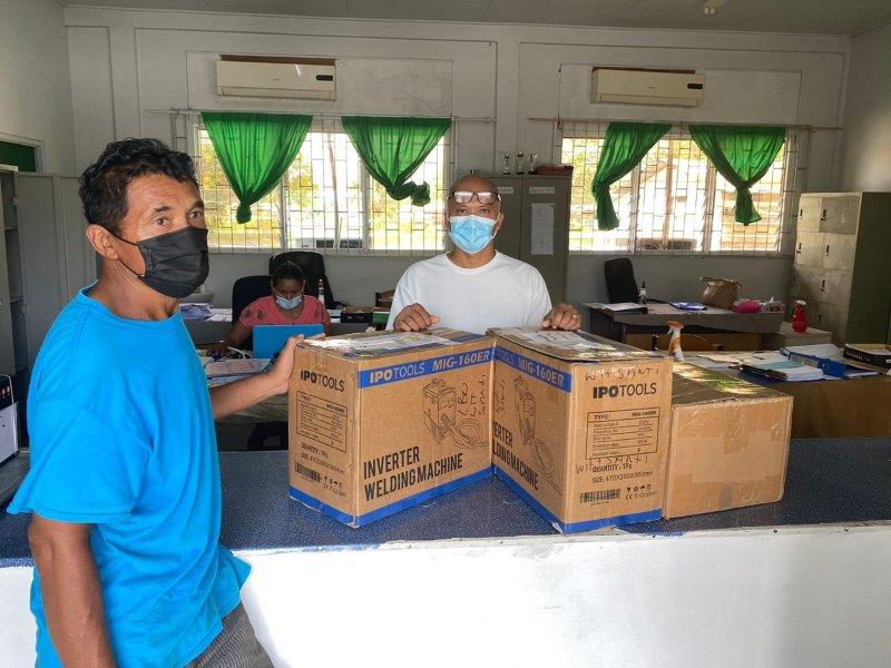 Hulpgoederen 1e container 2022 verdeeld – Stichting Corantijn