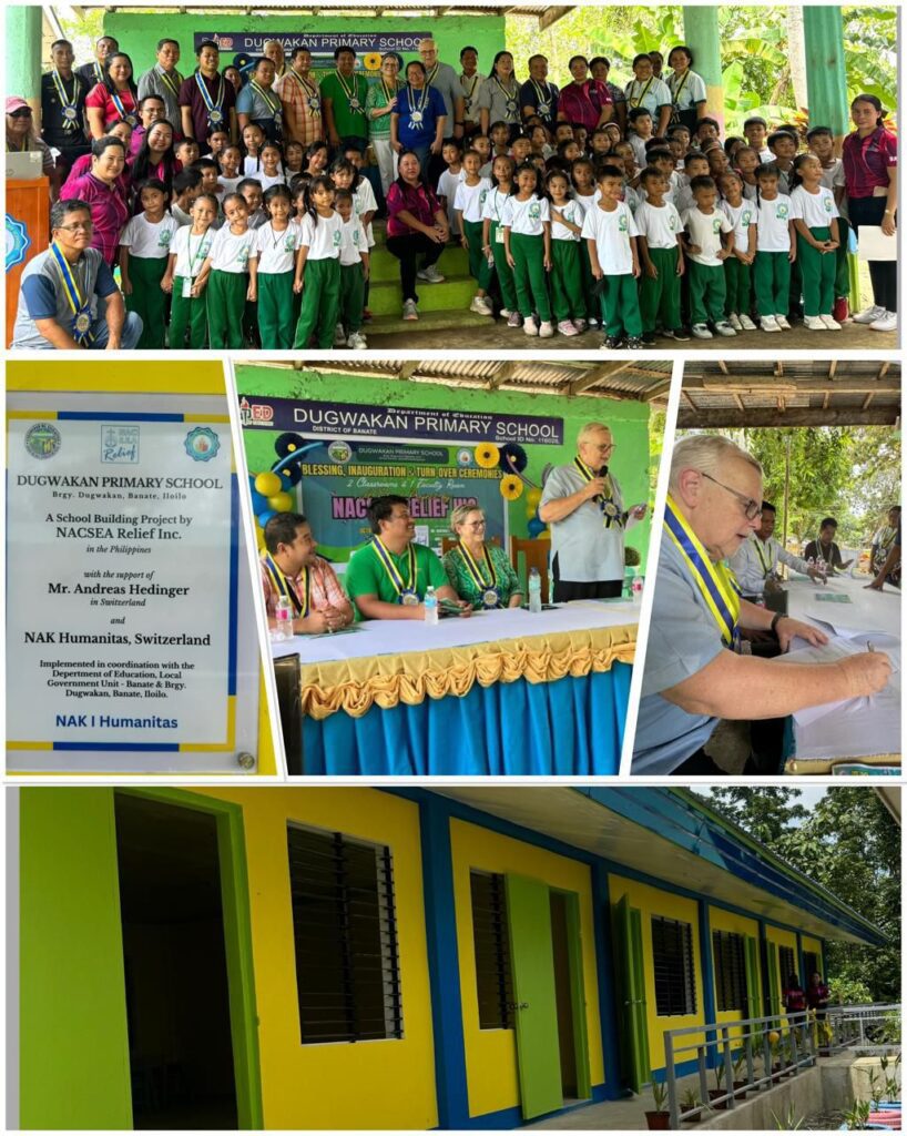 TWO CLASSROOMS and faculty room dedicated and turned over to DepEd.
