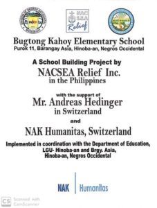 HUMANITAS of Switzerland School Project nearing its completion