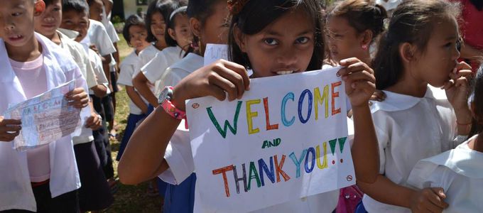 A family of charity workers
