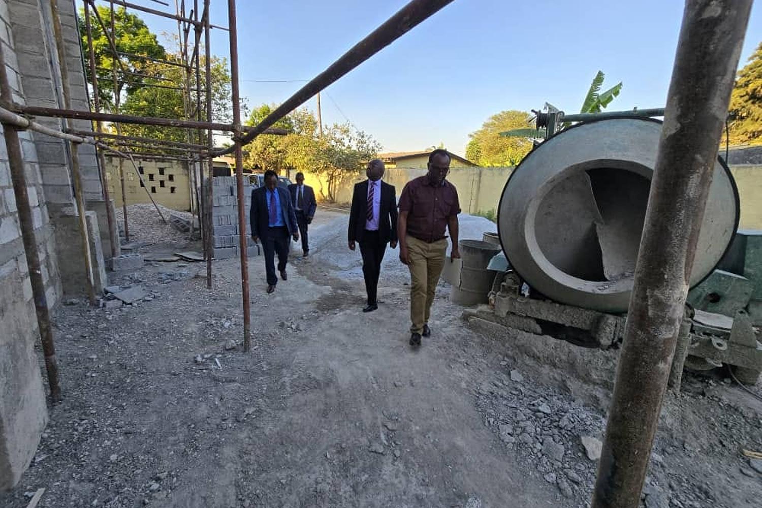 DISTRICT APOSTLE KUBUBA SOKO INSPECTS LUSAKA CENTRAL CHURCH AND NAC28 TV STUDIOS UNDER CONSTRUCTION.