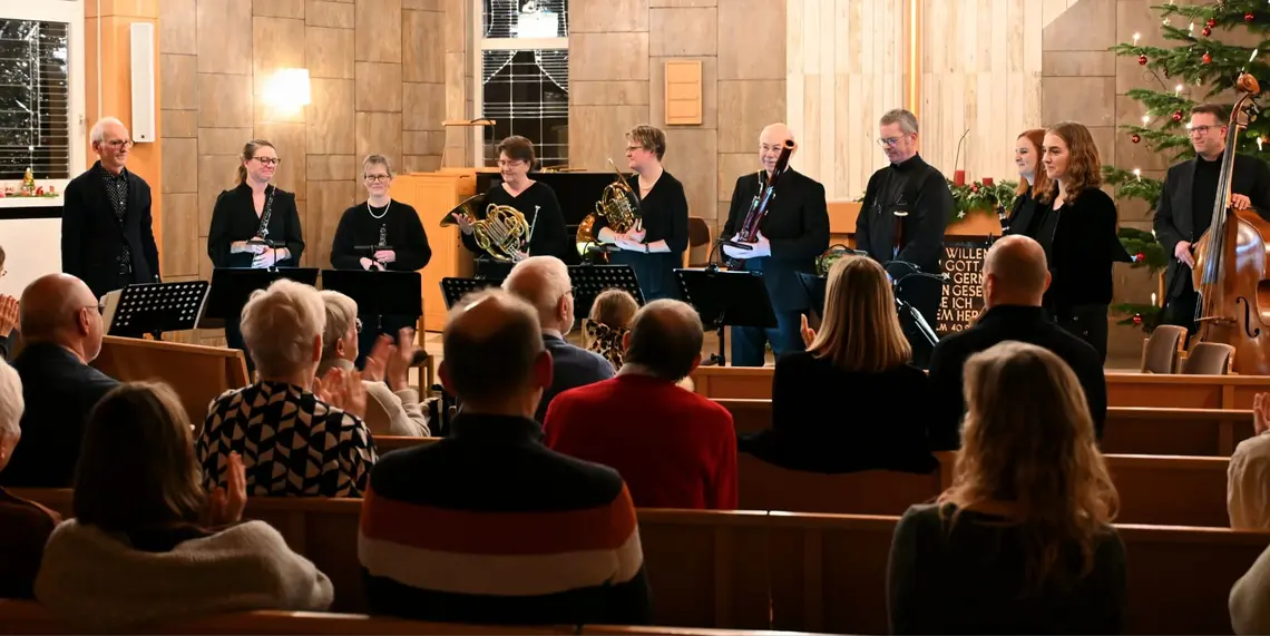 Benefizkonzert des Bläser-Nonetts “Windstärke 9” in Oldenburg-Eversten