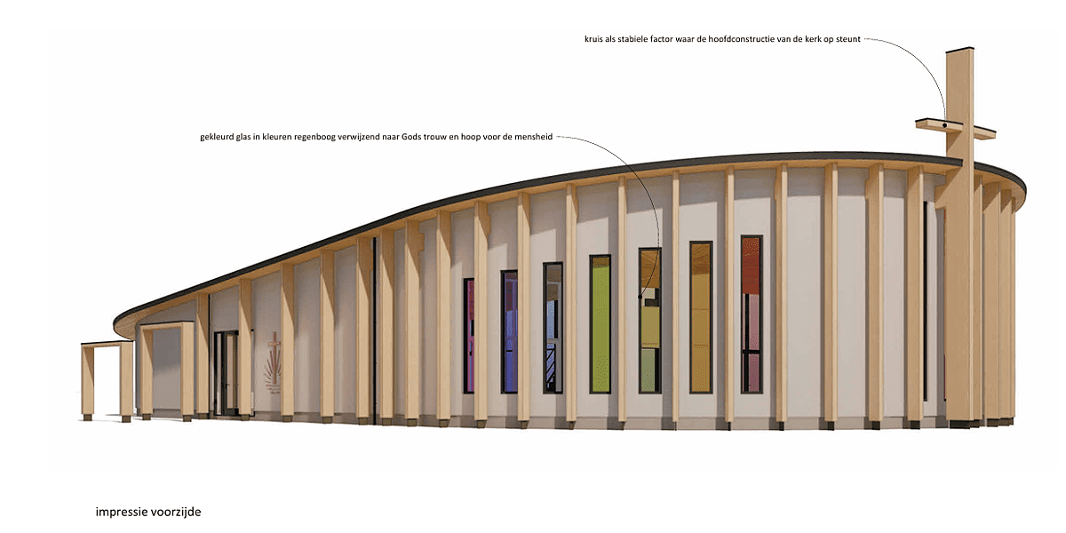 Eerste paal nieuw kerkgebouw in Leeuwarden